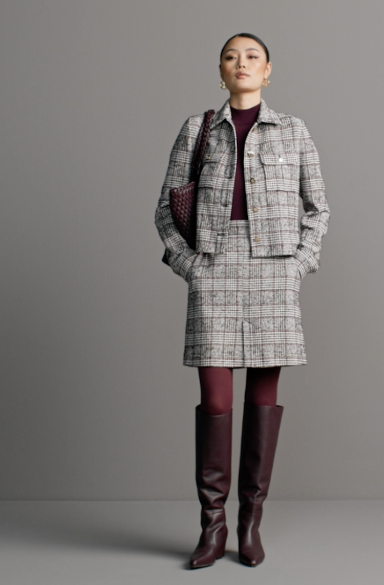 Riani - Classic Glencheck Patterned Jacket — hughes clothing
